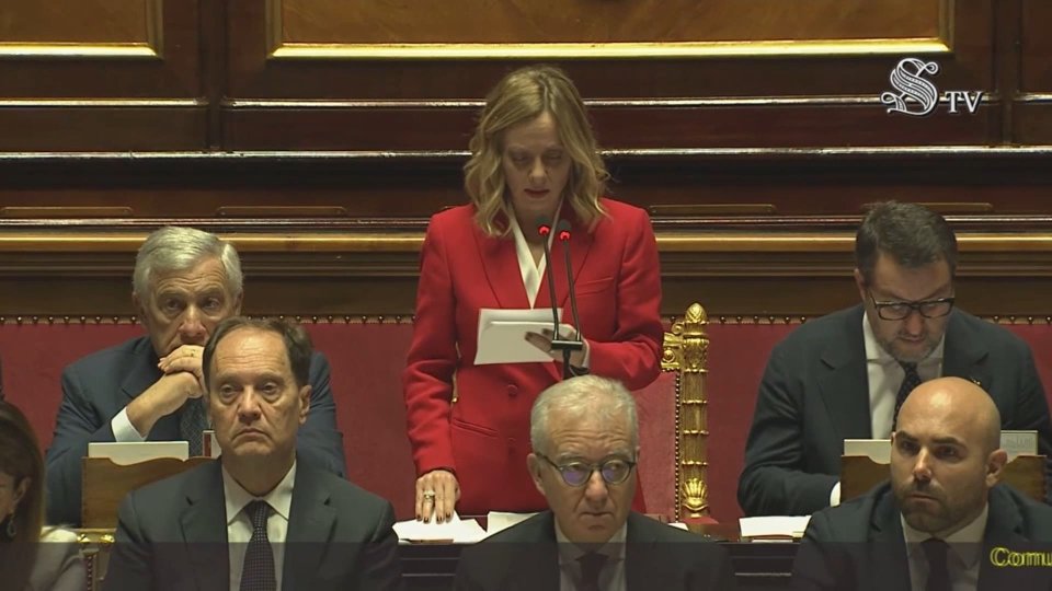 Nel video gli interventi in Senato della presidente del Consiglio Giorgia Meloni