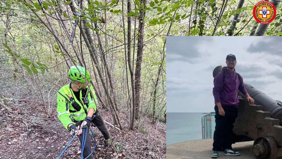 @Soccorso Alpino e Speleologico Marche foto del ragazzo dal profilo della madre