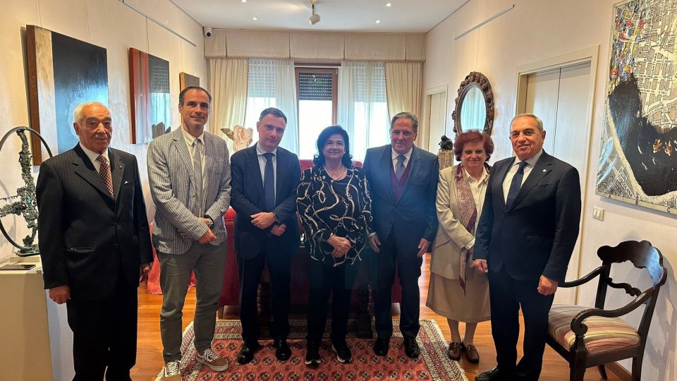 I rappresentanti delle Associazioni italiane ed italo-sammarinesi ospiti dell’Ambasciatore d’Italia a San Marino