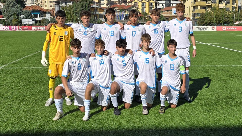 La nazionale di San Marino under 15 scesa in campo contro la Bosnia (Foto: FSGC)