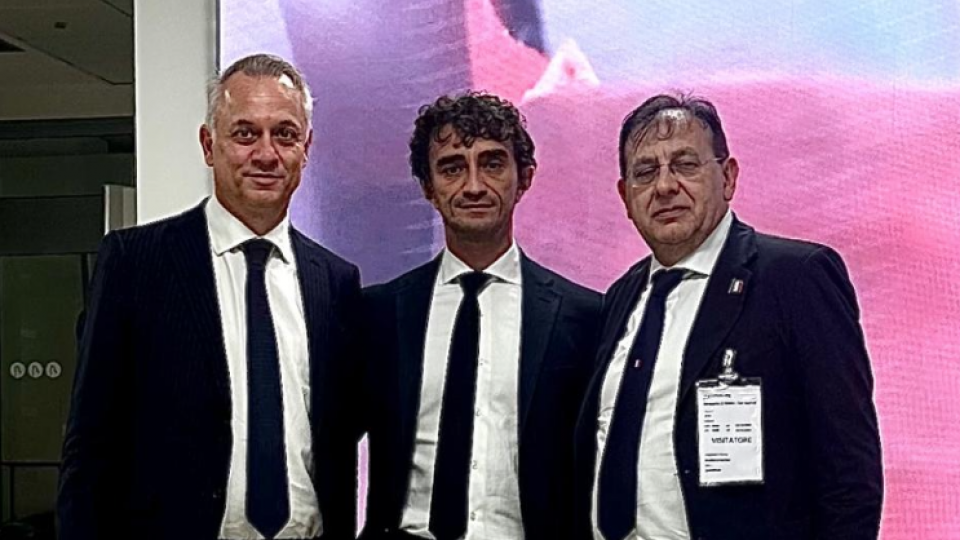 Marcello (Fdi) con il viceministro Bignami all’aeroporto di Rimini