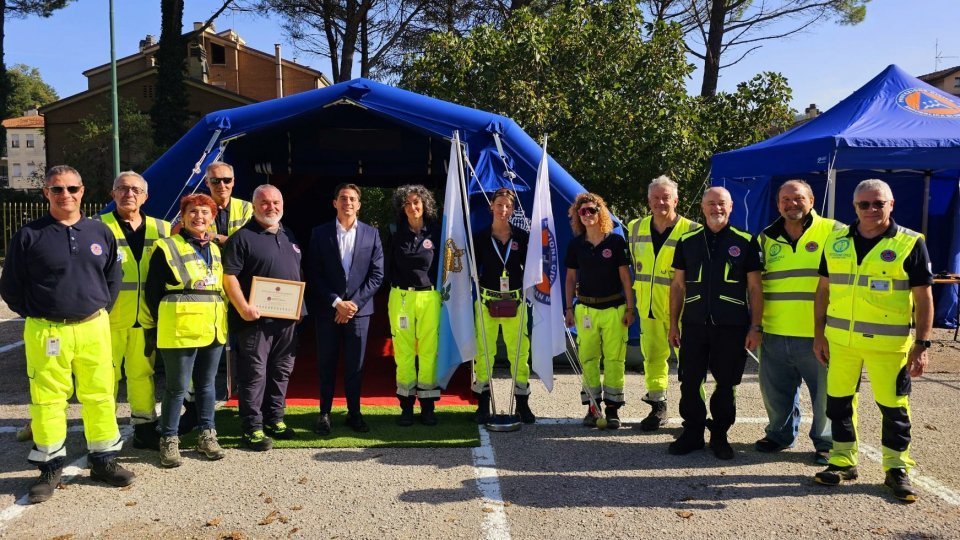 “Scuole in Campo”: il Segretario Ciacci a Macerata Feltria con i volontari della Protezione Civile