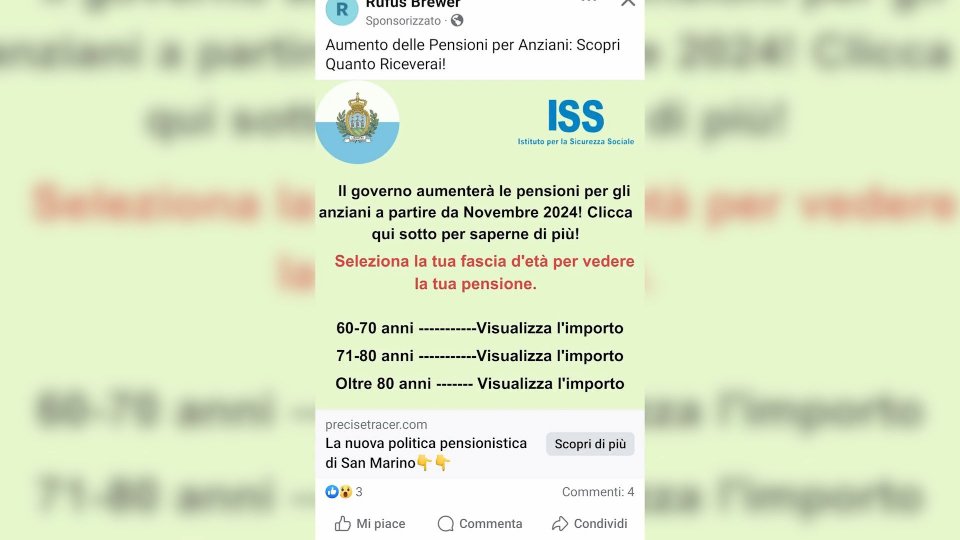 Truffe online con logo ISS: l'Istituto per la Sicurezza Sociale segnala alle autorità competenti