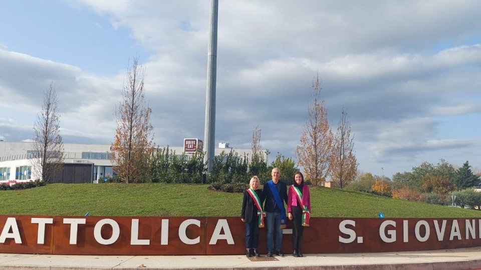 Inaugurazione rotonda casello Cattolica/San Giovanni in Marignano