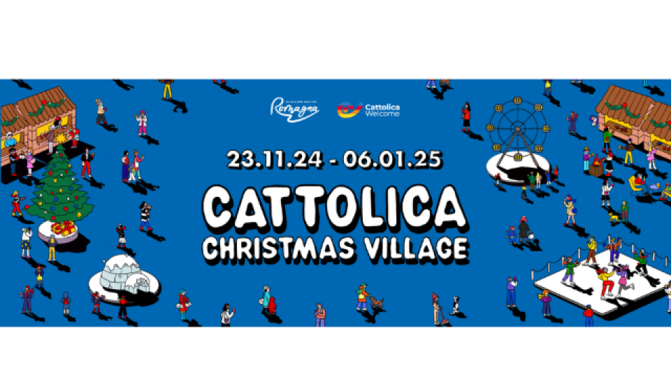 Cattolica Christmas Village, la Regina inaugura le Casine gourmet, la pista di ghiaccio e la Ruota panoramica