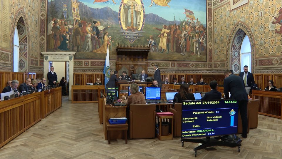 L'aula del Consiglio Grande e Generale