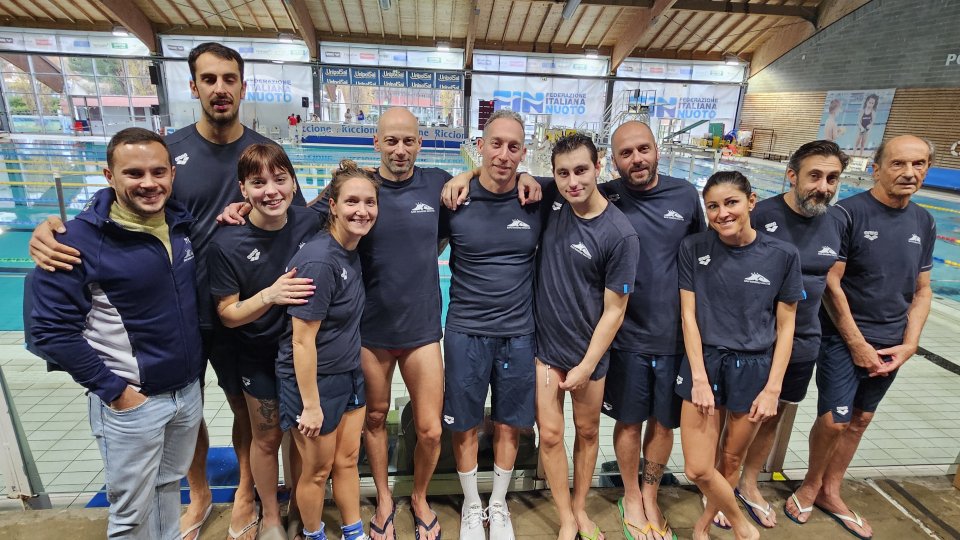 La San Marino Nuoto Master sul podio al 20^ Trofeo Città di Riccione