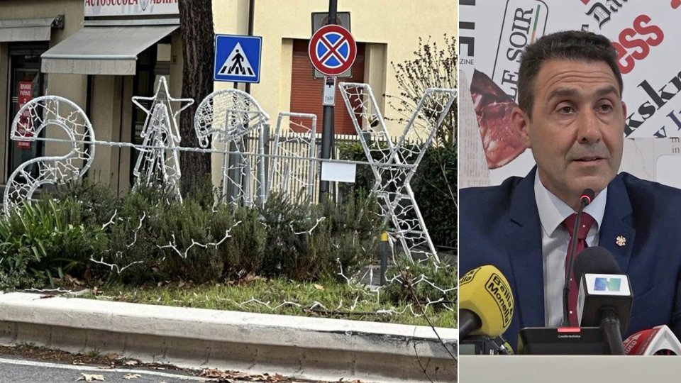 Verucchio: polemica sulla luminaria XMas, Vannacci critica la "sinistra al caviale"