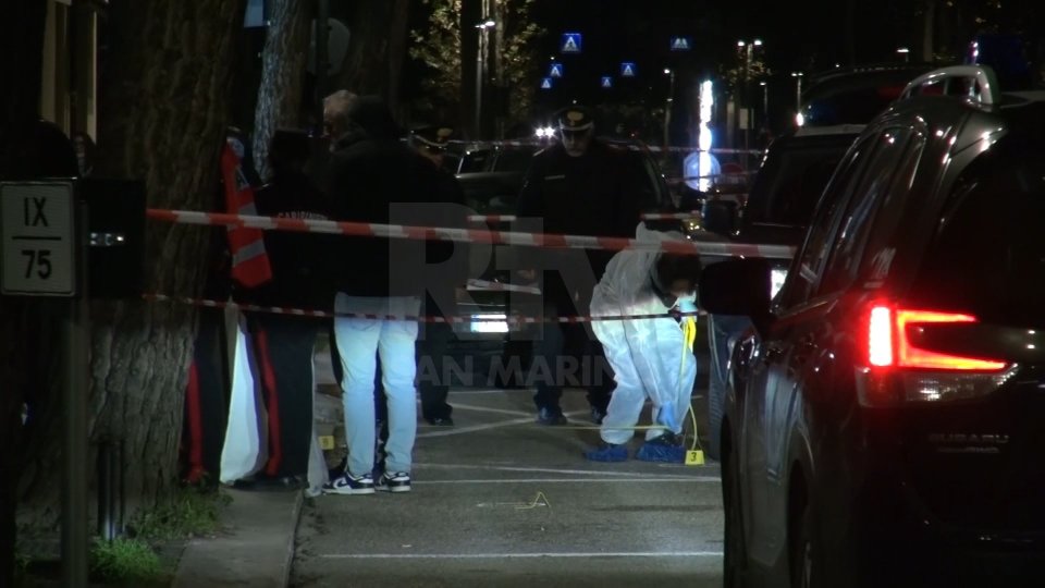 Immagine del luogo della sparatoria della sera di capodanno a Villa Verucchio