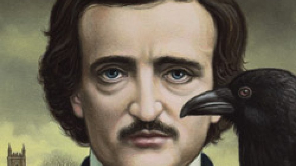 Ritratto di Edgar Allan Poe realizzato per la collana "Enriched Classic"