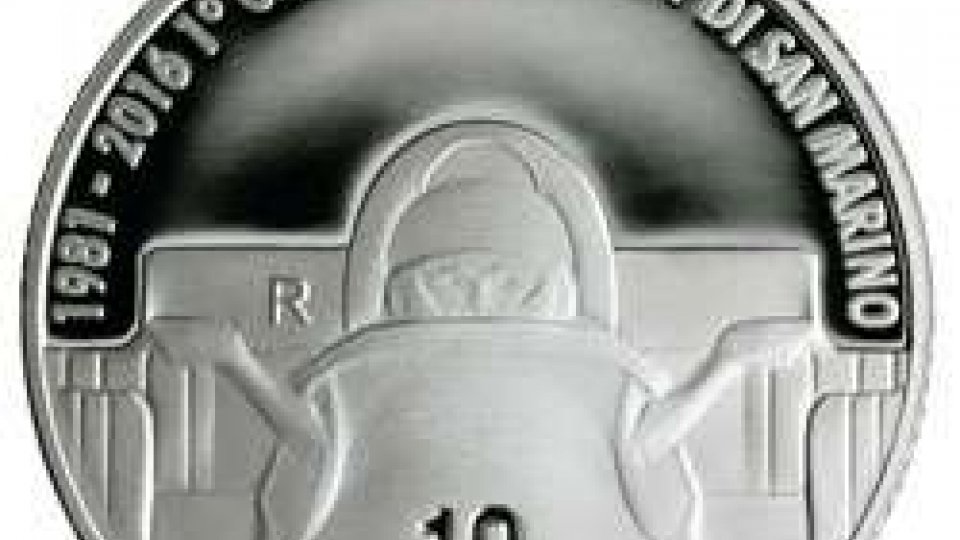 Moneta in argento proof da €10,00 denominata “35° anniversario del primo Gran Premio di Formula Uno di San Marino a Imola”