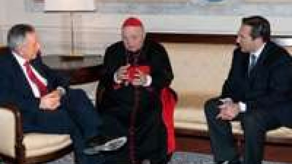 Il Cardinale Elio Sgreccia a San Marino è stato ricevuto a Palazzo Begni