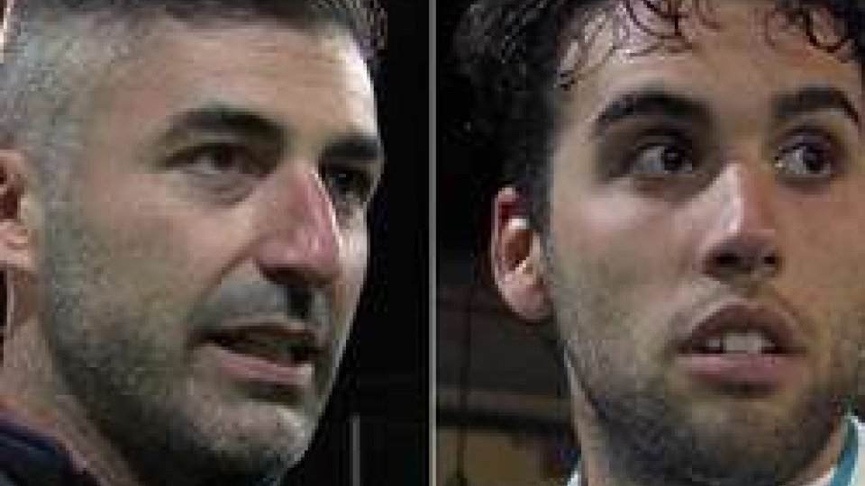 Matteo Canini e Danilo BusignaniSupercoppa Futsal, Canini: "Vogliamo continuare a vincere". Busignani: "Complimenti ai gialloblu"