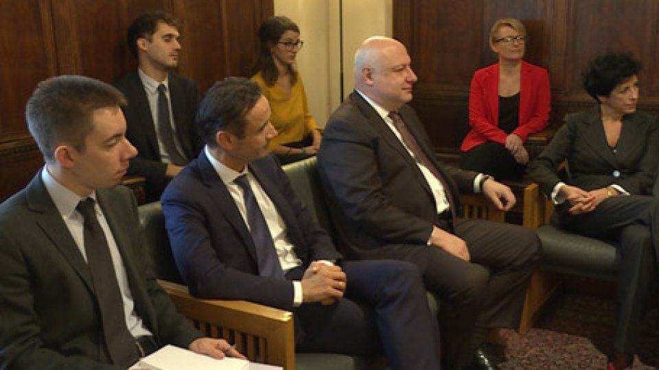 La delegazione OsceSan Marino: l'Osce si confronta con Capitani Reggenti e Segretario Esteri