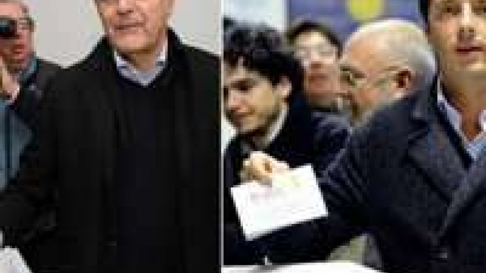 Primarie: a Bersani il primo round, domenica ballottaggio con Renzi