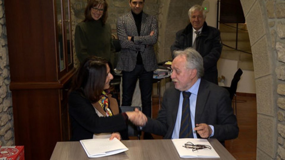 Monica Bollini Corrado PetrocelliInnovazione e formazione: accordo quadro fra Università di San Marino e OSLA
