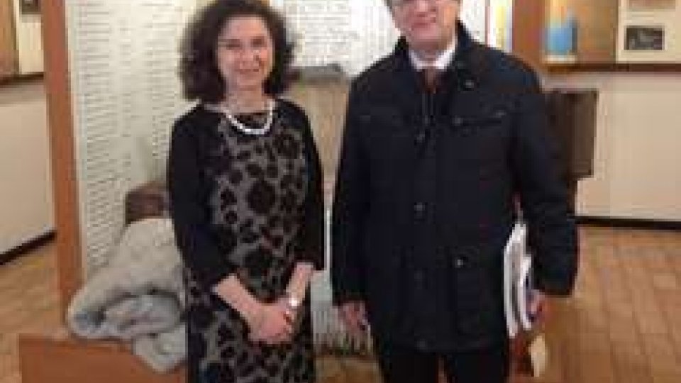 L'ambasciatore d'Italia a San Marino in visita al Centro di Ricerca sull'Emigrazione