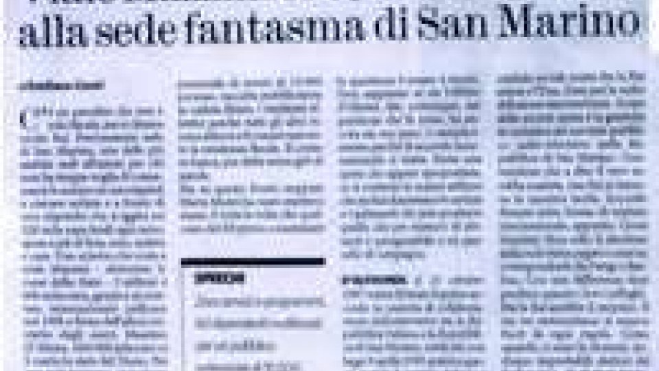 San Marino Rtv - Il Fatto Quotidiano: udienza dibattimentale