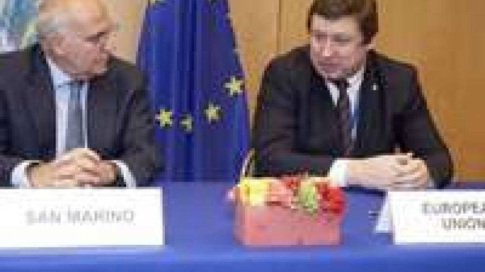 Firmato il Protocollo all’Accordo di Cooperazione e Unione Doganale tra Comunità europea e San Marino