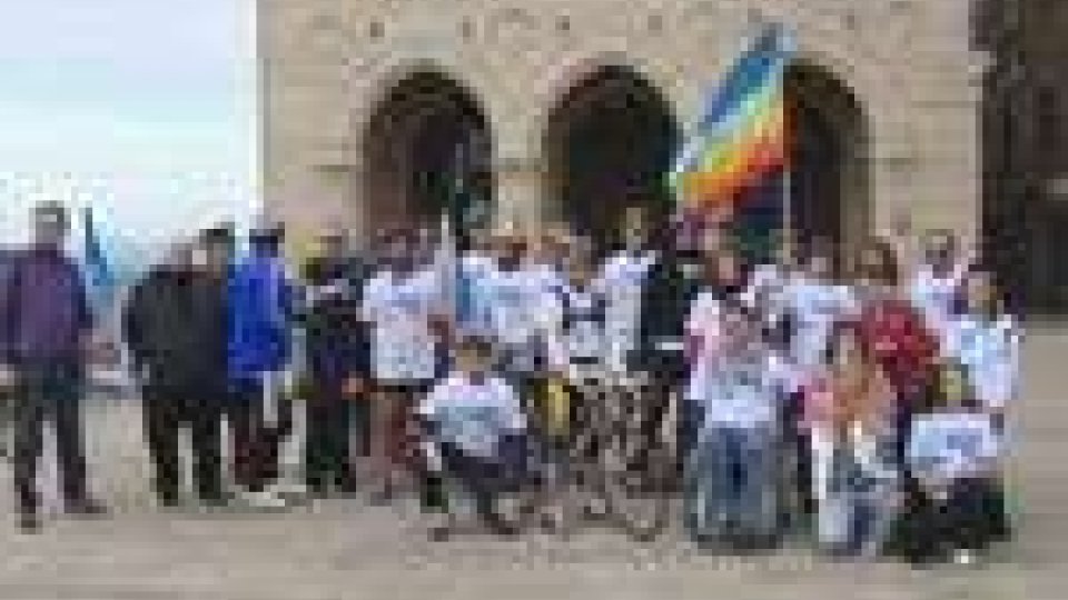 San Marino - Marcia pace Perugia-Assisi: partito gruppo dal Pianellomarciapace