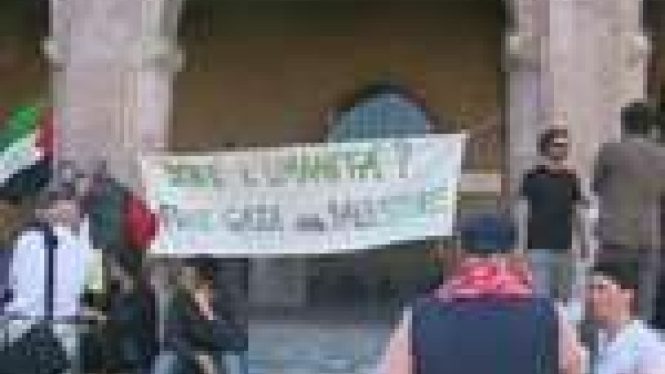 La Cgil di Rimini manifesta contro il blitz di Israele
