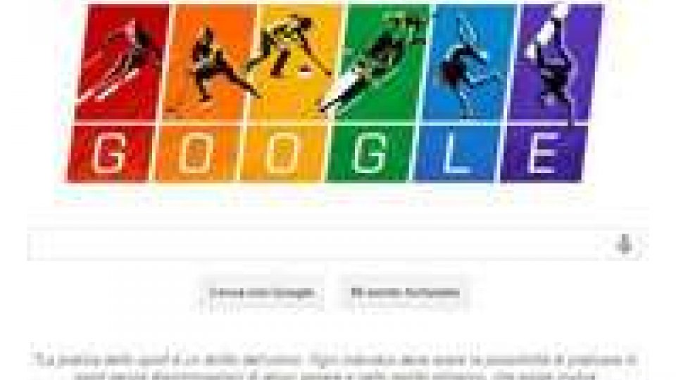 Sochi: carta olimpica a arcobaleno, da google Giochi pro gay