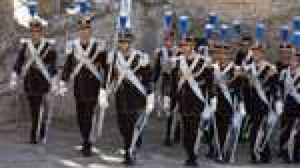 San Marino - 25 marzo: Festa delle Milizie. Medaglie ai militari sammarinesi