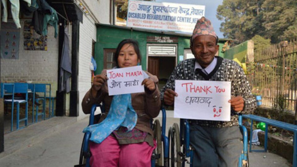 Attiva-Mente:  campagna raccolta fondi "Adotta una carrozzina" in favore delle persone con disabilità del Nepal