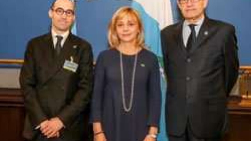 Lorella Stefanelli e Nicola Renzi con Michael MollerReggenza a Ginevra: ribadito l'impegno nel sistema delle Nazioni Unite
