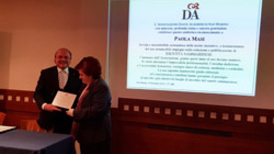Presentato l'annuario "Identità sammarinese": riconoscimento a Paola Masi