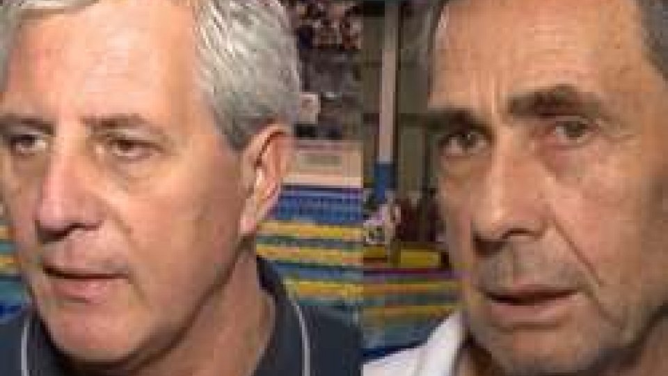 Cesare Butini e Maurizio CoconiGran Prix di nuoto, Butini: "Test importanti in vista della preparazione di Europei ed Olimpiadi"