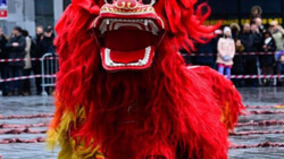 Danza del leone al Capodanno cinese