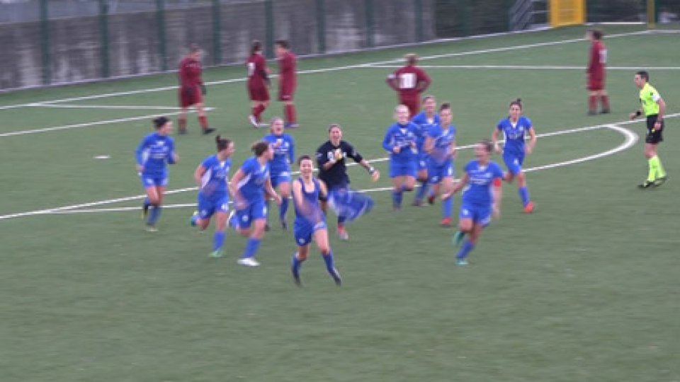 L'esultanza dell'AcademyPareggio in extremis per la San Marino Academy contro il Pontedera. Il recupero di campionato termina 1-1