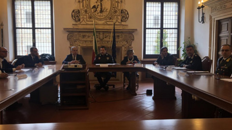 Il vicepremier Matteo Salvini in Prefettura a Pesaro