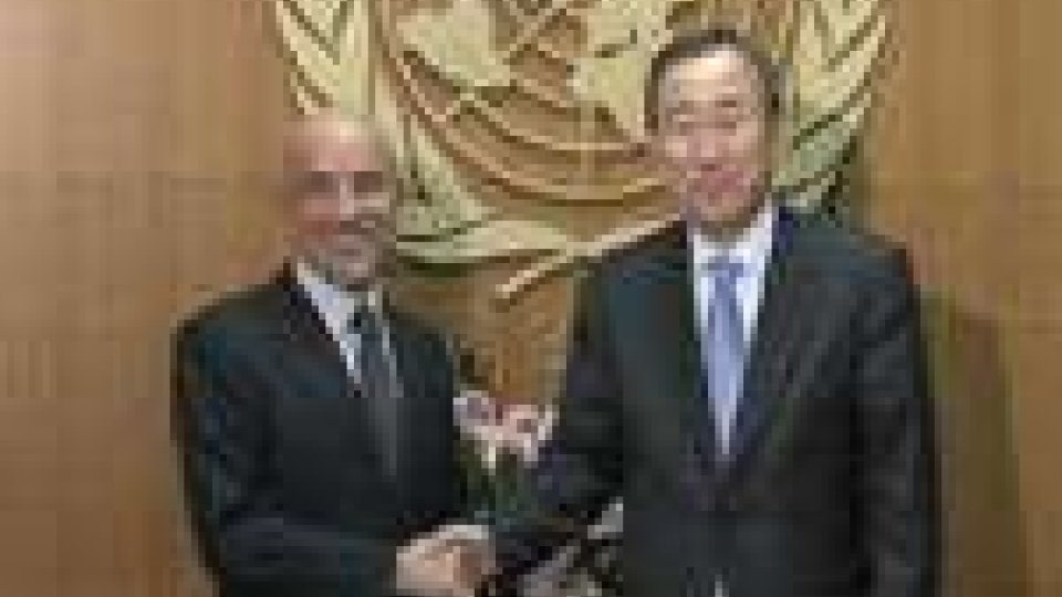 Fiorenzo Stolfi e Ban Ki-Moon