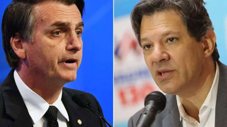 Bolsonaro (PSL) e Haddad (PT)
