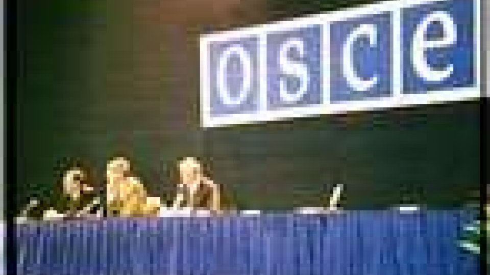 Marcucci e Morganti all'apertura dell'OSCE