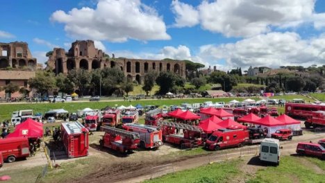 I Vigili del fuoco europei a Roma