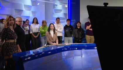 A "scuola" di tv: gli studenti di Comunicazione e Digital Media in visita nei nostri studi