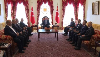 Turchia: incontro tra Erdogan e i capi politici di Hamas
