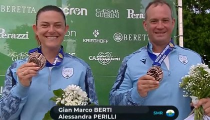 Europei: medaglia di bronzo per Alessandra Perilli e Gian Marco Berti nel mixed team