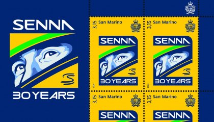 San Marino celebra il mito di Ayrton Senna con un francobollo