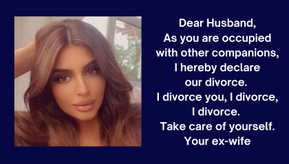 Principessa di Dubai: « Poichè sei occupato con altre donne, io divorzio»