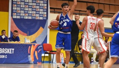 Europei di basket U18: esordio con vittoria per San Marino