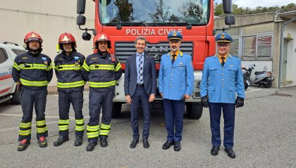 Il Segretario di Stato Andrea Belluzzi in visita istituzionale al Corpo di Polizia Civile