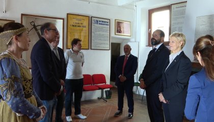 La Reggenza in visita alla sede della Federazione balestrieri sammarinesi