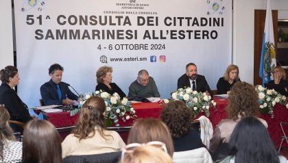 Aperti oggi i lavori della 51^ edizione della Consulta dei Cttadini Sammarinesi all’estero