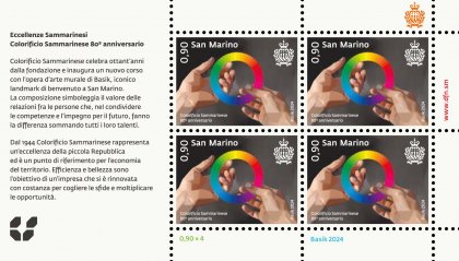 Poste San Marino festeggia gli 80 anni del Colorificio  Sammarinese