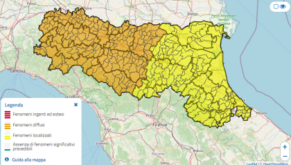 Allerta meteo: possibili piene e temporali in Romagna