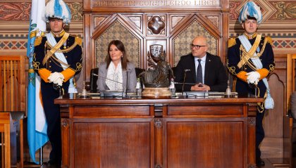 Indirizzo di saluto degli Ecc.mi Capitani Reggenti Francesca Civerchia e Dalibor Riccardi